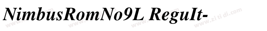 NimbusRomNo9L ReguIt字体转换